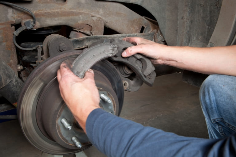 Dirty brake rotors cause car to shake after brake pad change